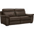 SEDACÍ SESTAVA, kůže, tmavě hnědá - tmavě hnědá/barvy wenge, Konvenční, dřevo/kůže (210/164/93/97cm) - Natuzzi Editions SEDACÍ SESTAVA, kůže, tmavě hnědá - tmavě hnědá/barvy wenge, Konvenční, dřevo/kůže (210/164/93/97cm) - Natuzzi Editions