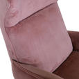 OHRENSESSEL Plüsch Rosa  - Schwarz/Rosa, KONVENTIONELL, Textil/Metall (83/110/92cm) - Carryhome