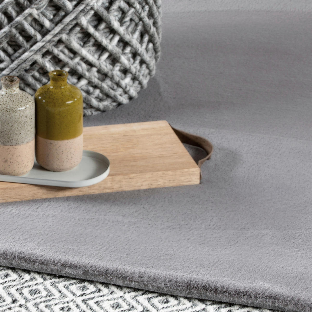 HOCHFLORTEPPICH 120/170 cm My Cha Cha  - Silberfarben, Konventionell, Textil (120/170cm) - Novel