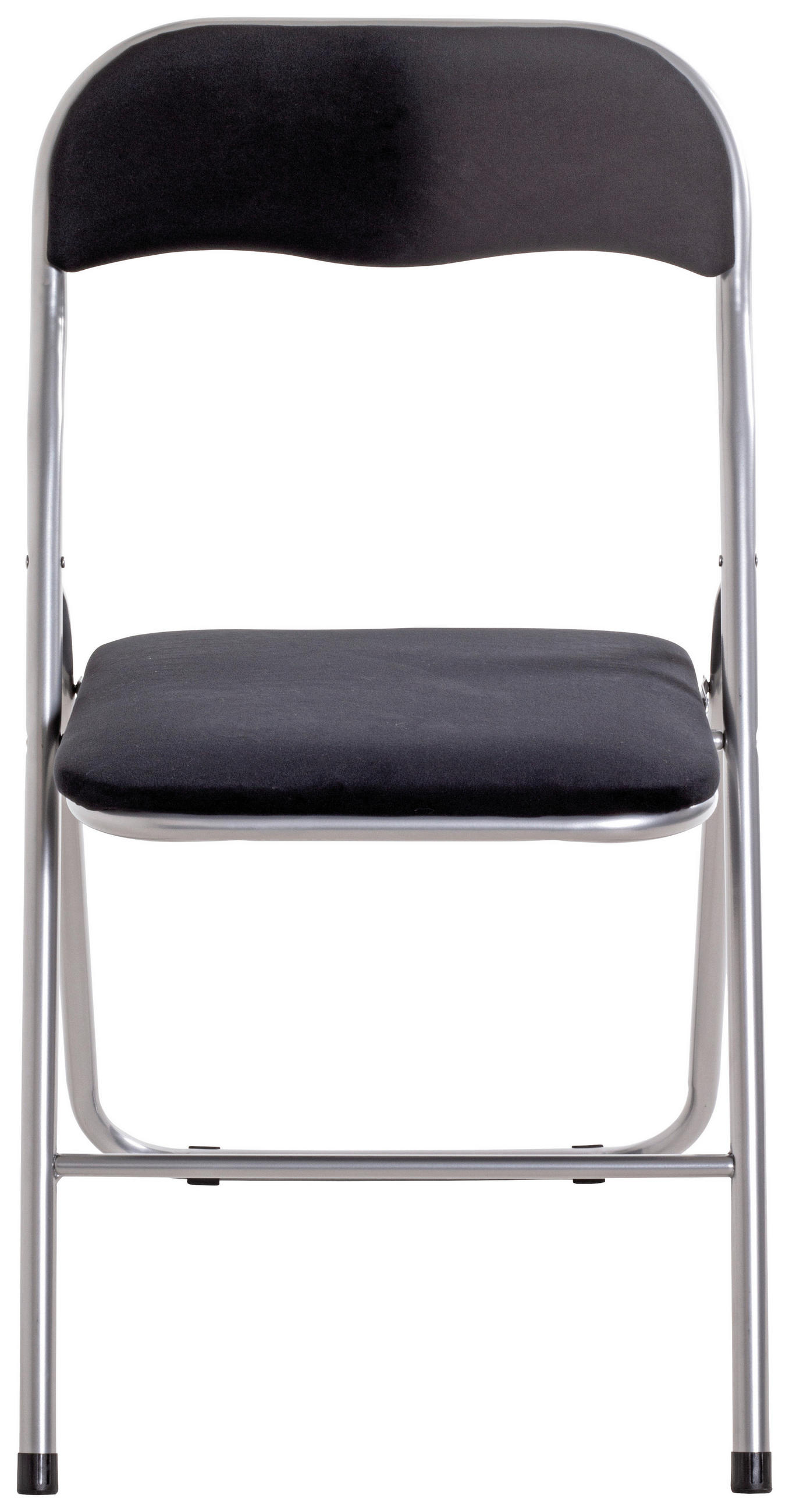 KLAPPSESSEL in Metall, Textil Grau, Schwarz  - Schwarz/Grau, Basics, Textil/Metall (45/81/45cm)