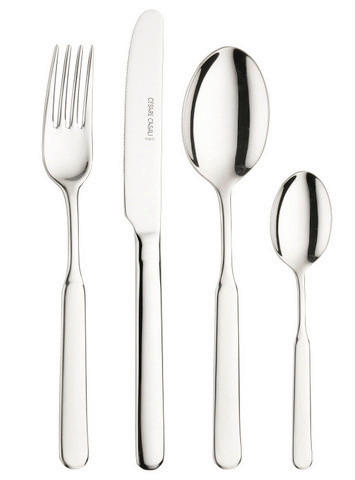 BESTECKSET CASALI 24-teilig Stahl  - Edelstahlfarben, Basics, Metall (25,5/7/5,3cm) - Pintinox