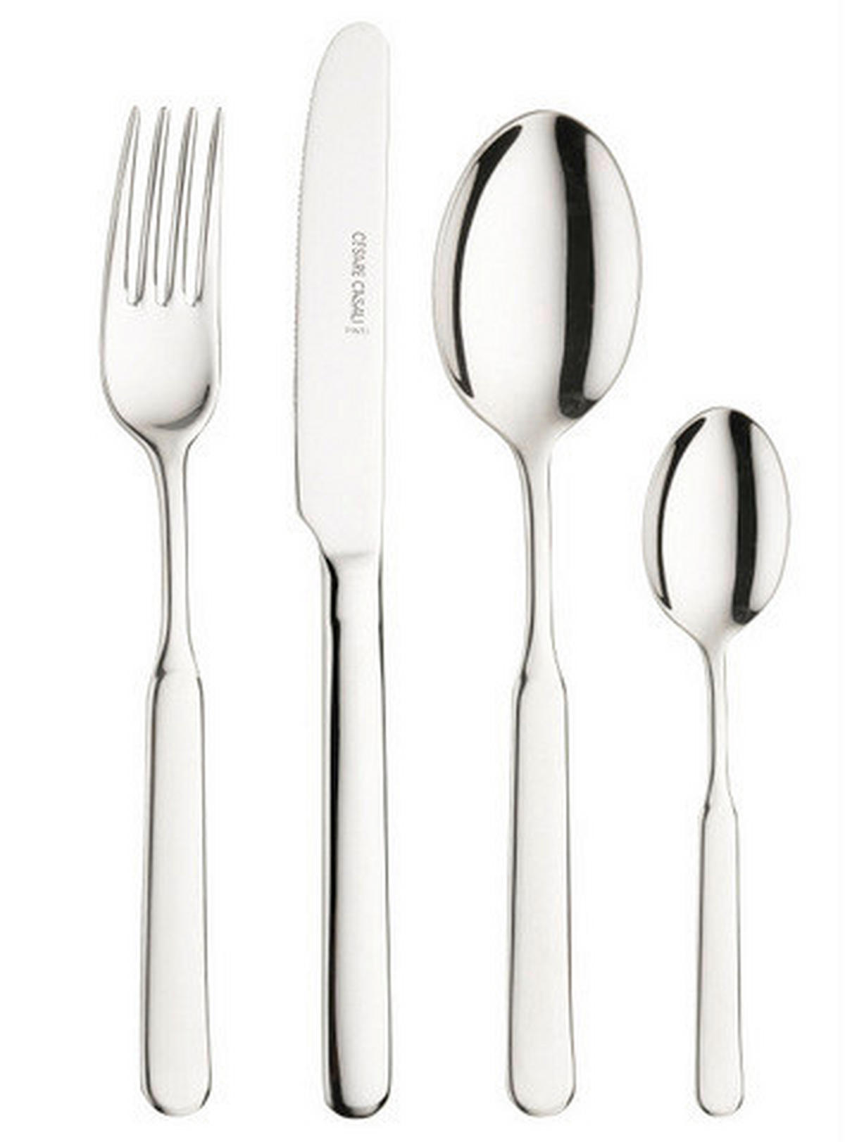 BESTECKSET CASALI 24-teilig Stahl  - Edelstahlfarben, Basics, Metall (25,5/7/5,3cm) - Pintinox