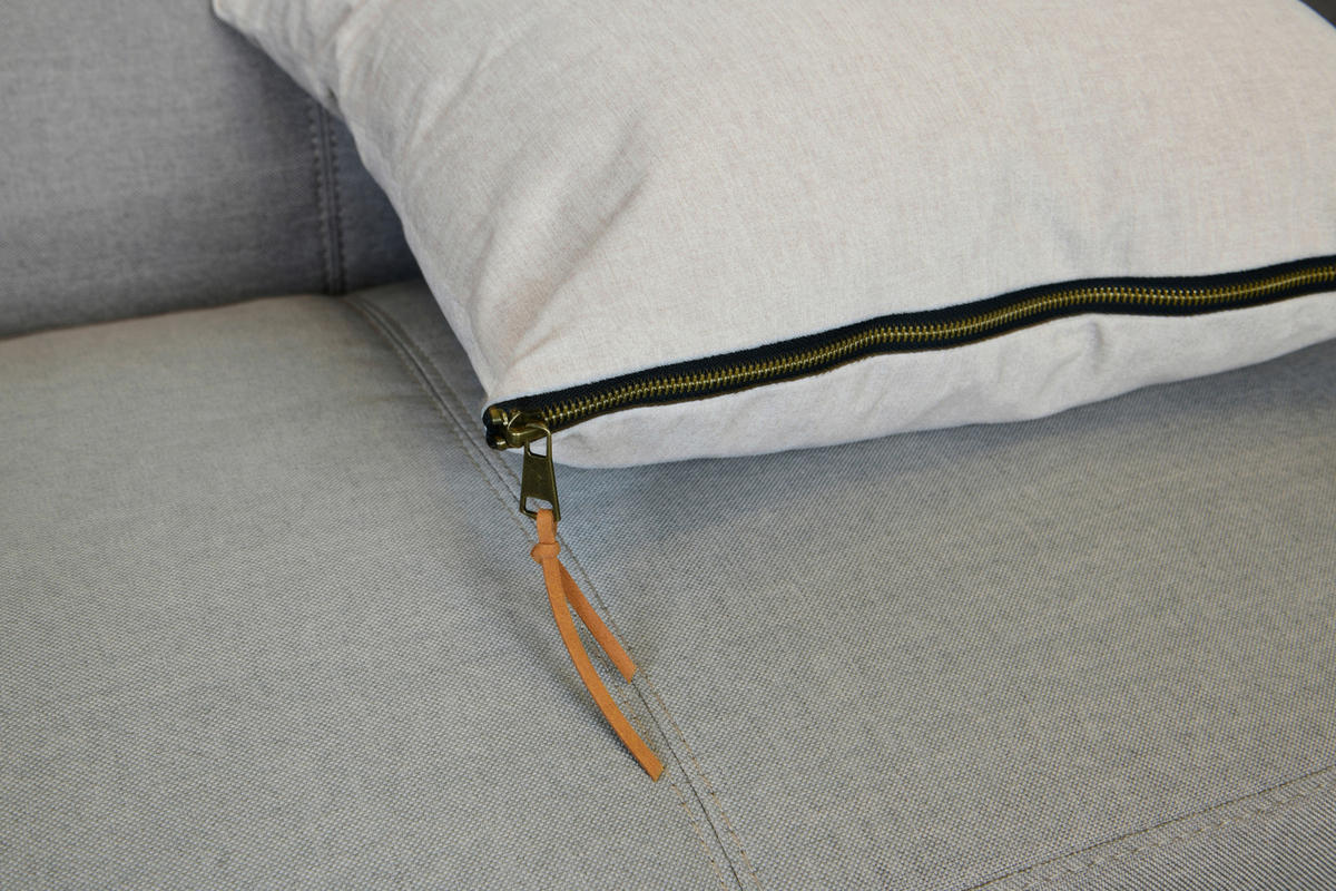 ZIERKISSEN   45/45/10 cm  - Sandfarben, Basics, Textil (45/45/10cm)
