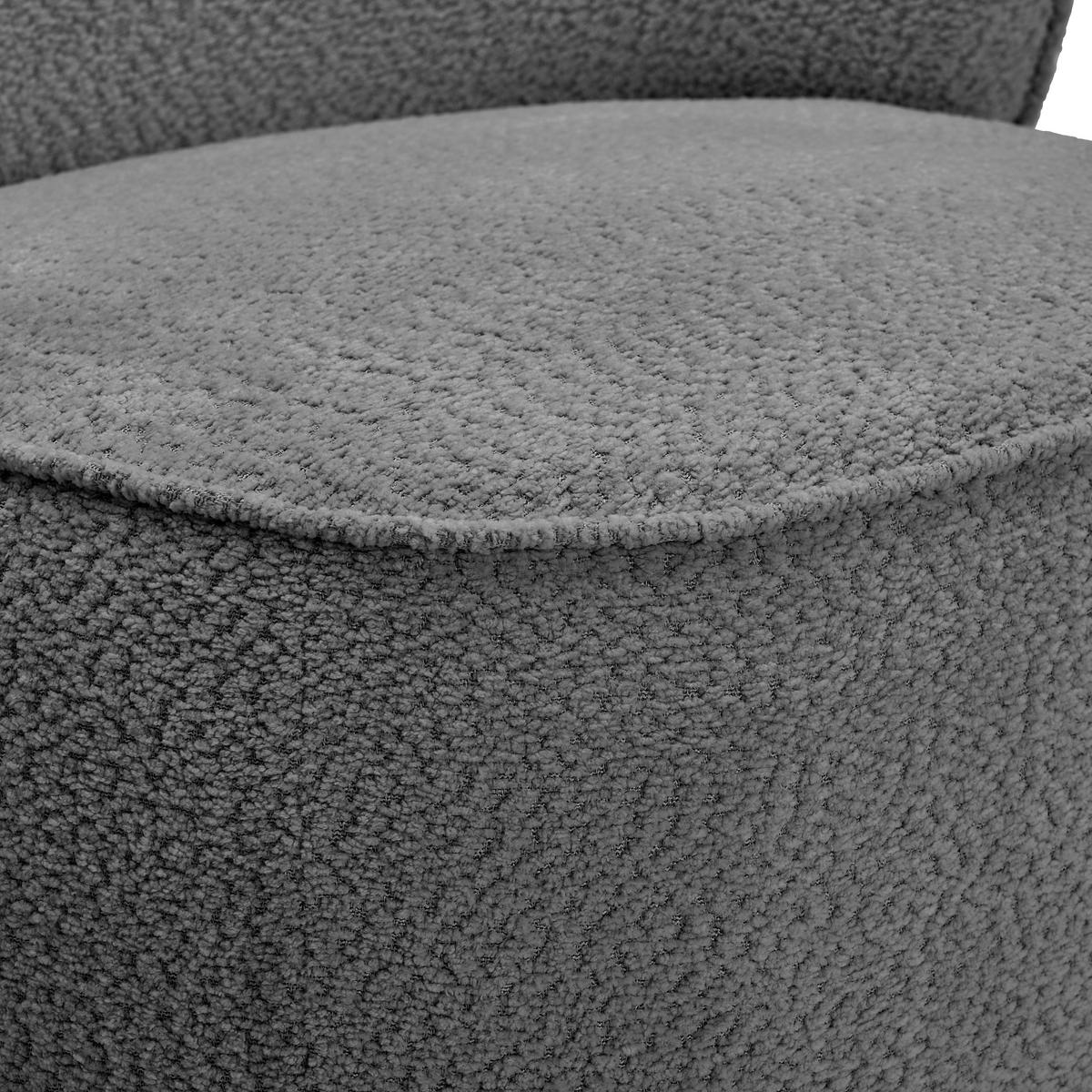 SESSEL in Bouclé Grau  - Grau, MODERN, Textil/Metall (76/83/74cm) - Livetastic