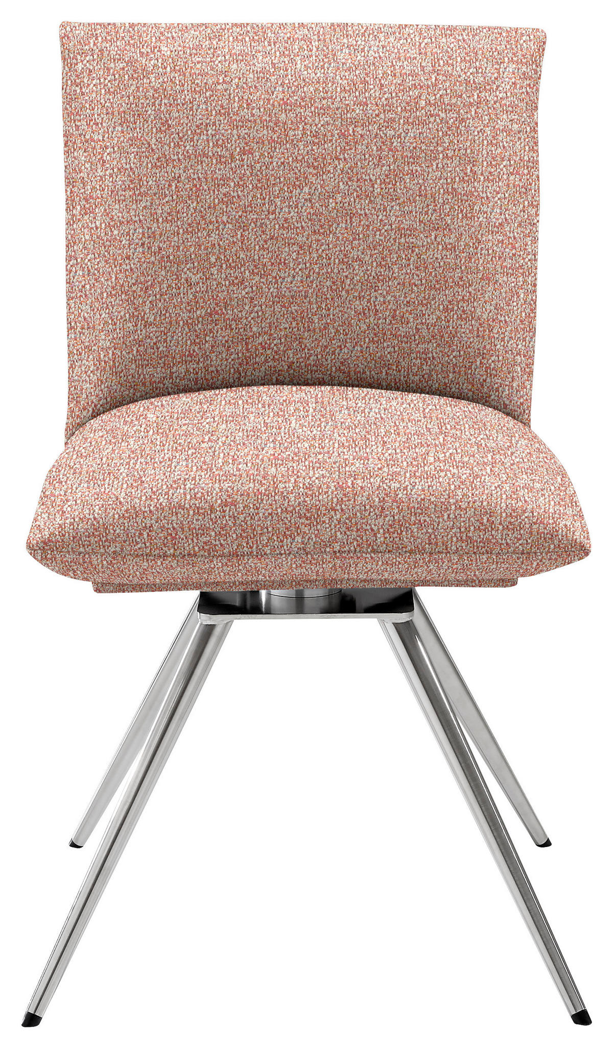 STUHL  Lederauswahl, Stoffauswahl Webstoff  - Edelstahlfarben/Anthrazit, Natur, Textil/Metall (52/90/65cm) - Venjakob