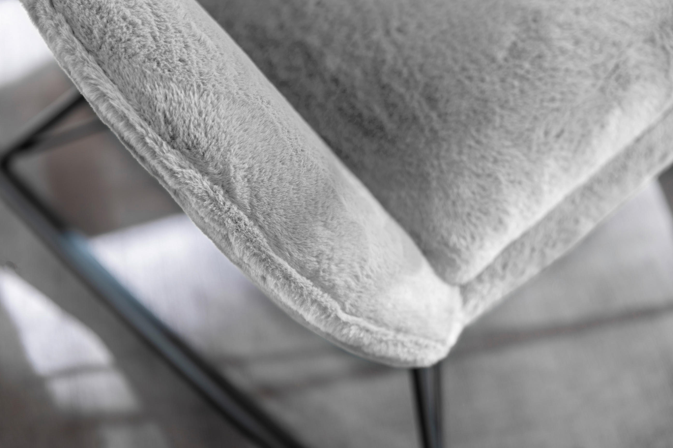 Thumbnail - Carryhome Schaukelsessel, Grau, Schwarz, Metall, Textil, 69x103x97 cm, Wohnzimmer, Sessel, Relaxsessel
