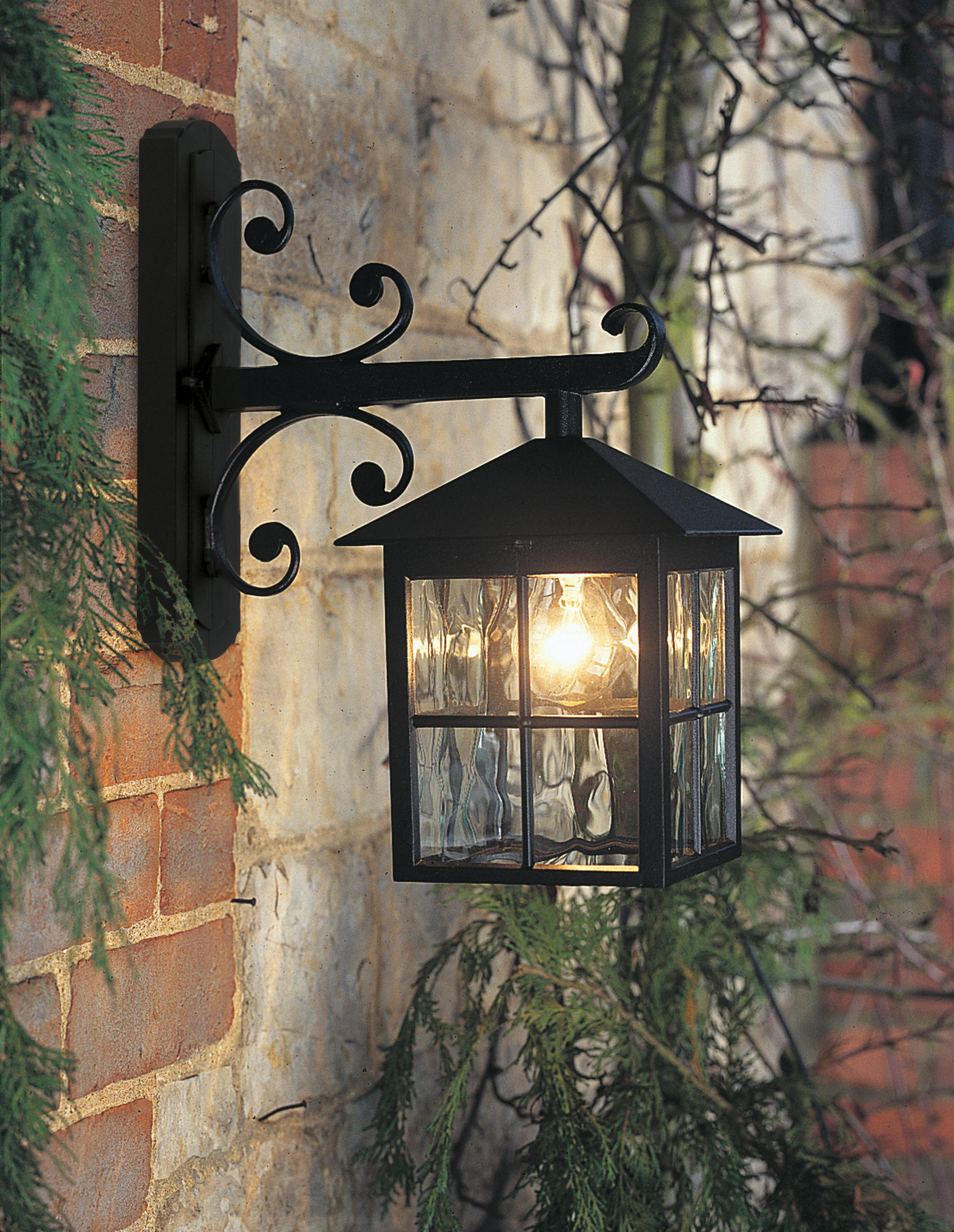 AUßENWANDLEUCHTE   - Schwarz, Basics, Glas/Metall (18.5/40/31cm) - Elstead Lighting