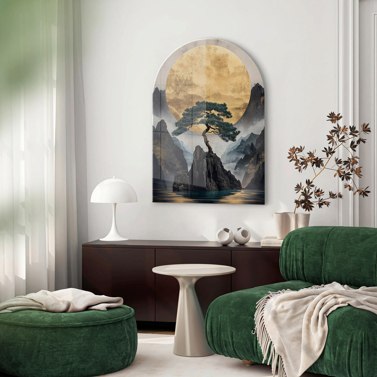 GLASBILD Landschaft & Natur 70/100 cm  - Multicolor, Basics, Glas/Papier (70/100cm)