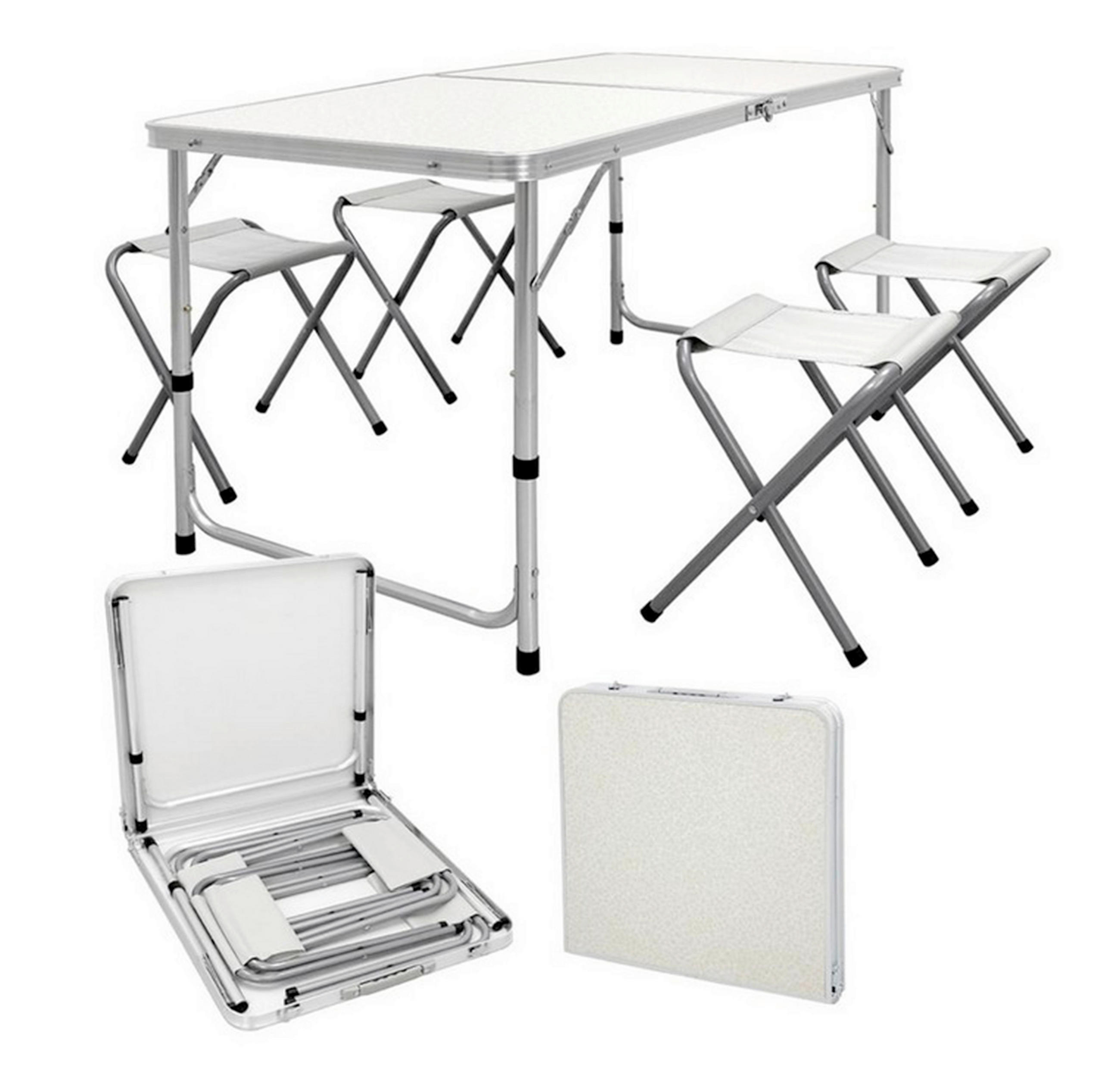 VRTNI SET   metal, plastika  siva, bijela  - bijela/siva, Basics, metal/plastika (120/60/70cm)