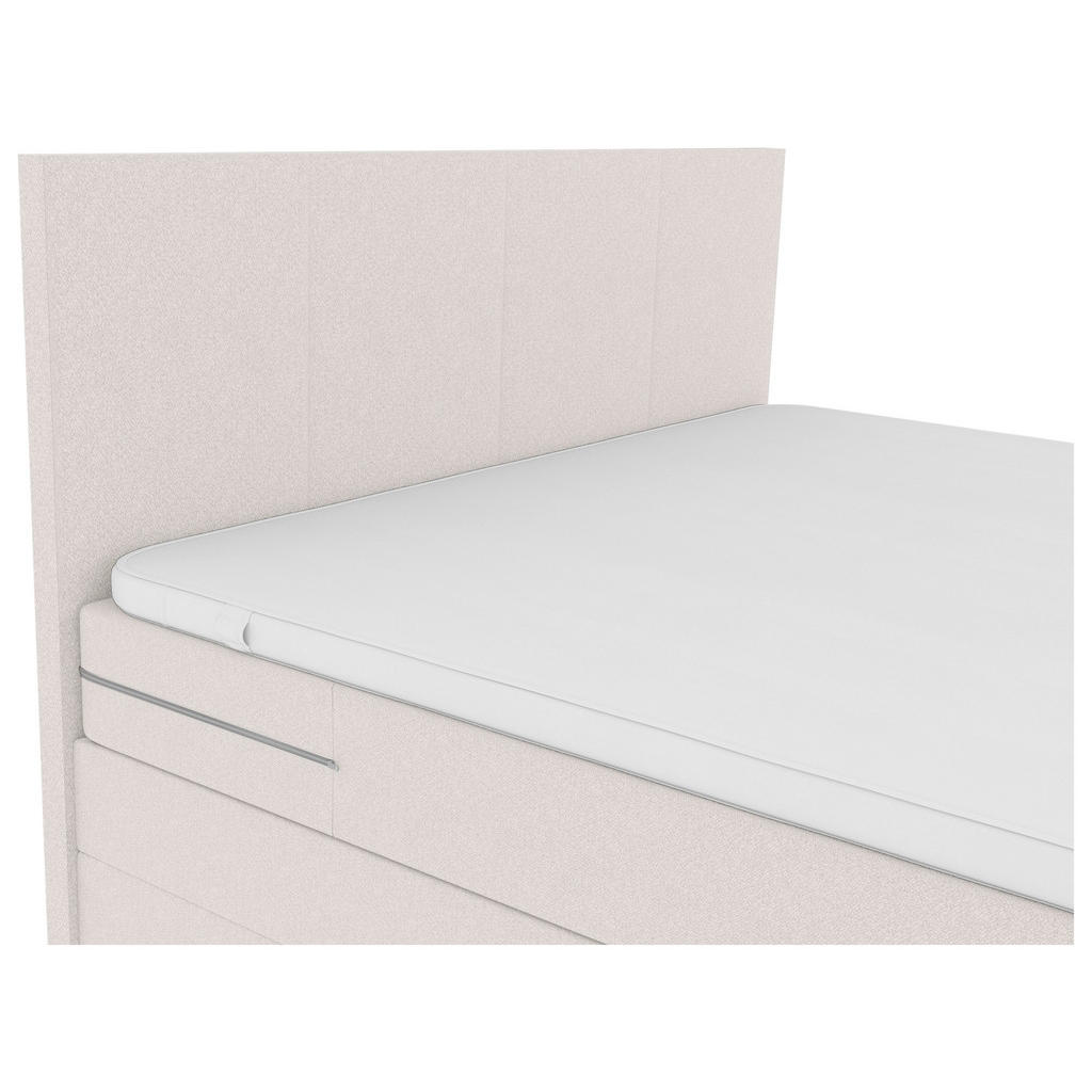 Thumbnail - Boxxx Boxspringbett, Creme, Textil, H3, Höhe ca. 16 cm, 180x200 cm, Topper durchgehend, in verschiedenen Größen erhältli...