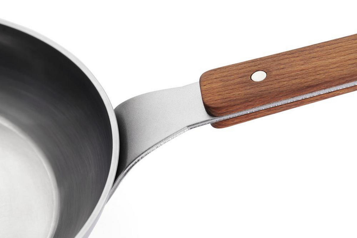 BRATPFANNE Carbon Steel 24 cm  - Silberfarben, Basics, Metall (24cm) - WOLL