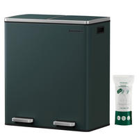 ABFALLSAMMLER 60 L  - Schwarz/Grau, Basics, Kunststoff/Metall (58,5/65/36cm)