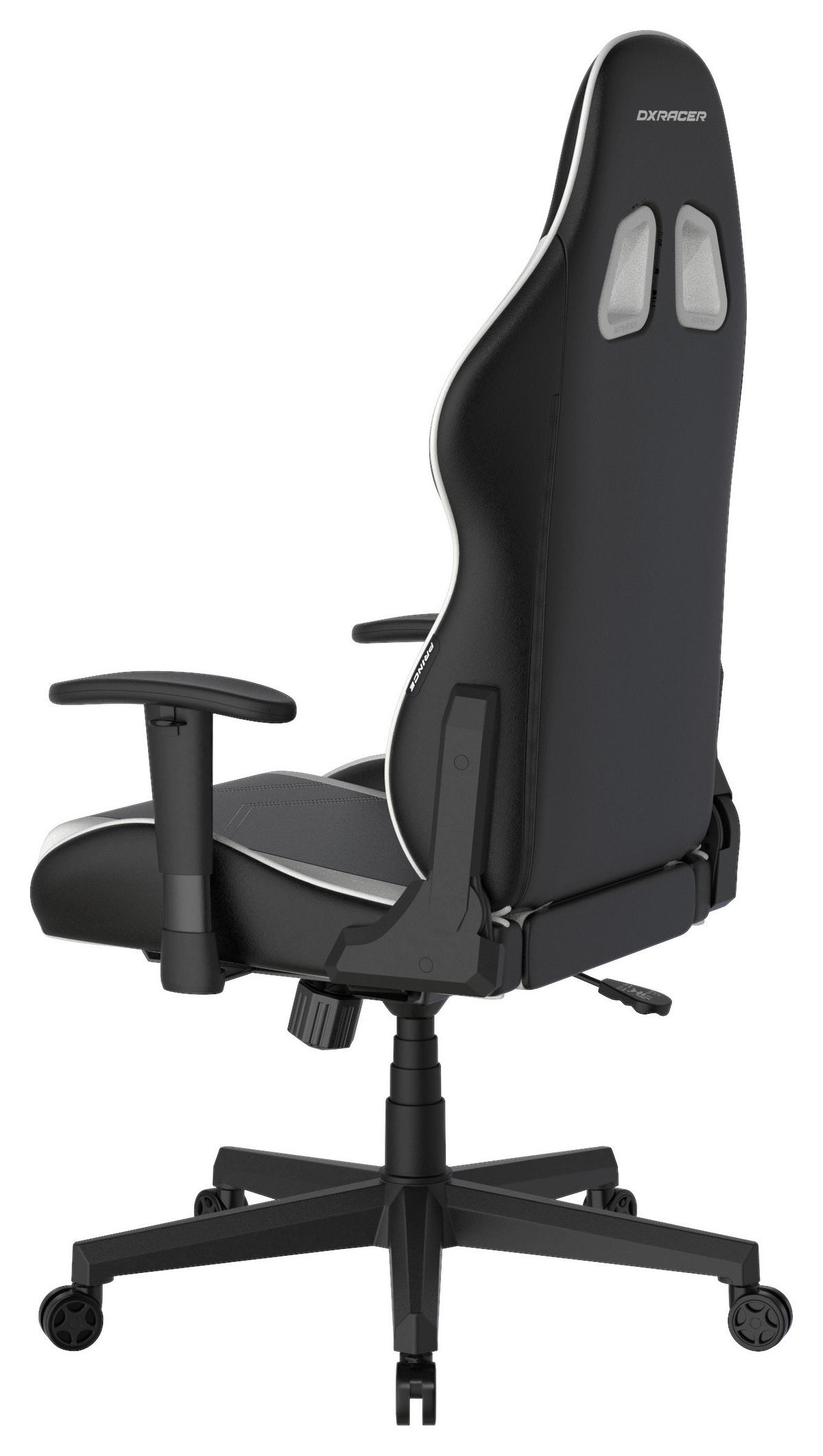 GAMINGSTUHL Weiß, Schwarz Kunststoff, Textil   - Schwarz/Weiß, MODERN, Kunststoff/Textil (67/126/67cm) - Dxracer