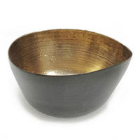 VÄRMELJUSHÅLLARE  - zinkfärgad/guldfärgad, Trend, metall (10/9/4,5cm) - Ambia Home