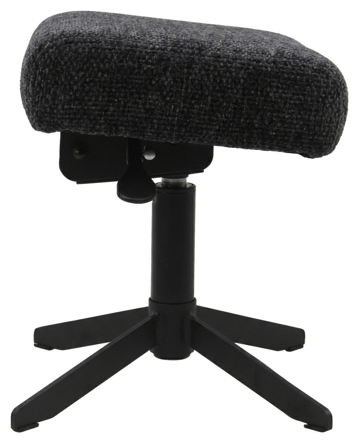 BÜROHOCKER   Schwarz  - Schwarz, Design, Textil/Metall (44/37-45/36cm) - BX Gaming