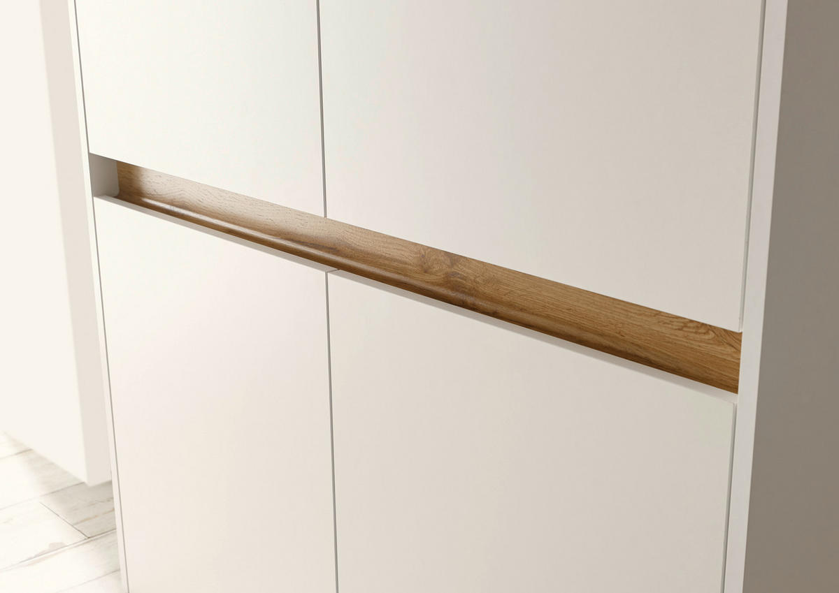 HIGHBOARD  100/122/40 cm  - Eiche Wotan/Schwarz, Design, Holzwerkstoff/Kunststoff (100/122/40cm) - Modante