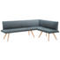 ECKBANK 230/160 cm in Schwarz, Eichefarben - Eichefarben/Schwarz, Natur, Leder/Holz (230/160cm) - Anrei ECKBANK 230/160 cm in Schwarz, Eichefarben - Eichefarben/Schwarz, Natur, Leder/Holz (230/160cm) - Anrei