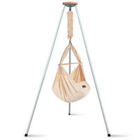 FEDERWIEGE   - Beige/Weiß, Basics, Holz/Textil (135/194/135cm) - SCHMUSEWOLKE