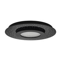 DECKENLEUCHTE 24 W  50/6 cm    - Schwarz, Design, Glas/Metall (50/6cm) - Eglo
