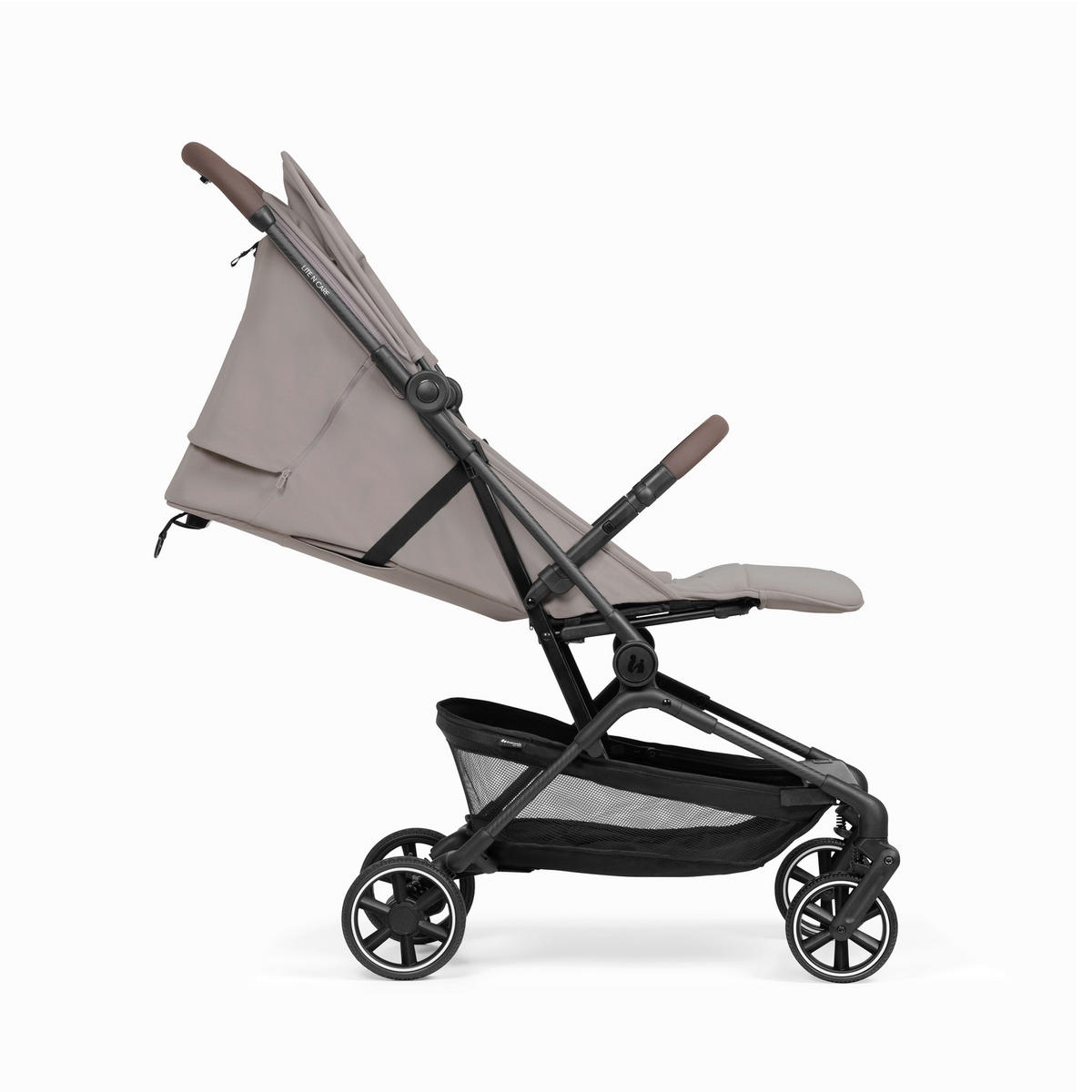 BUGGY Lite N Care  - Greige/Schwarz, Basics, Textil/Metall (89/43,5/100cm) - Hauck