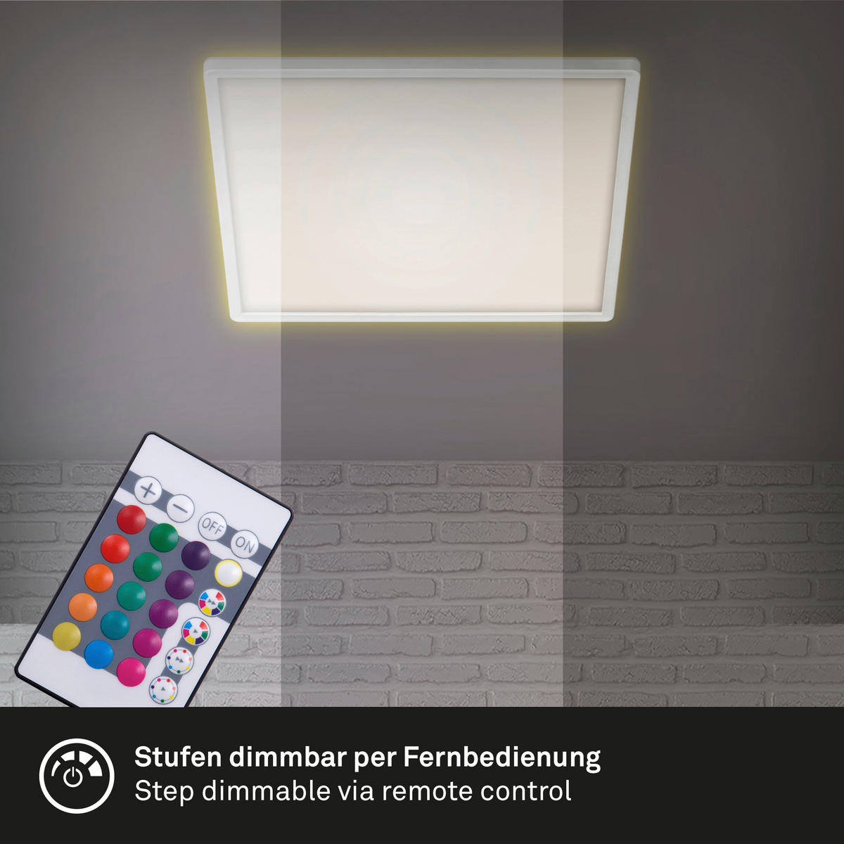 LED-PANEEL Slim 42/42/2,8 cm   - Weiß, Basics, Kunststoff (42/42/2,8cm)