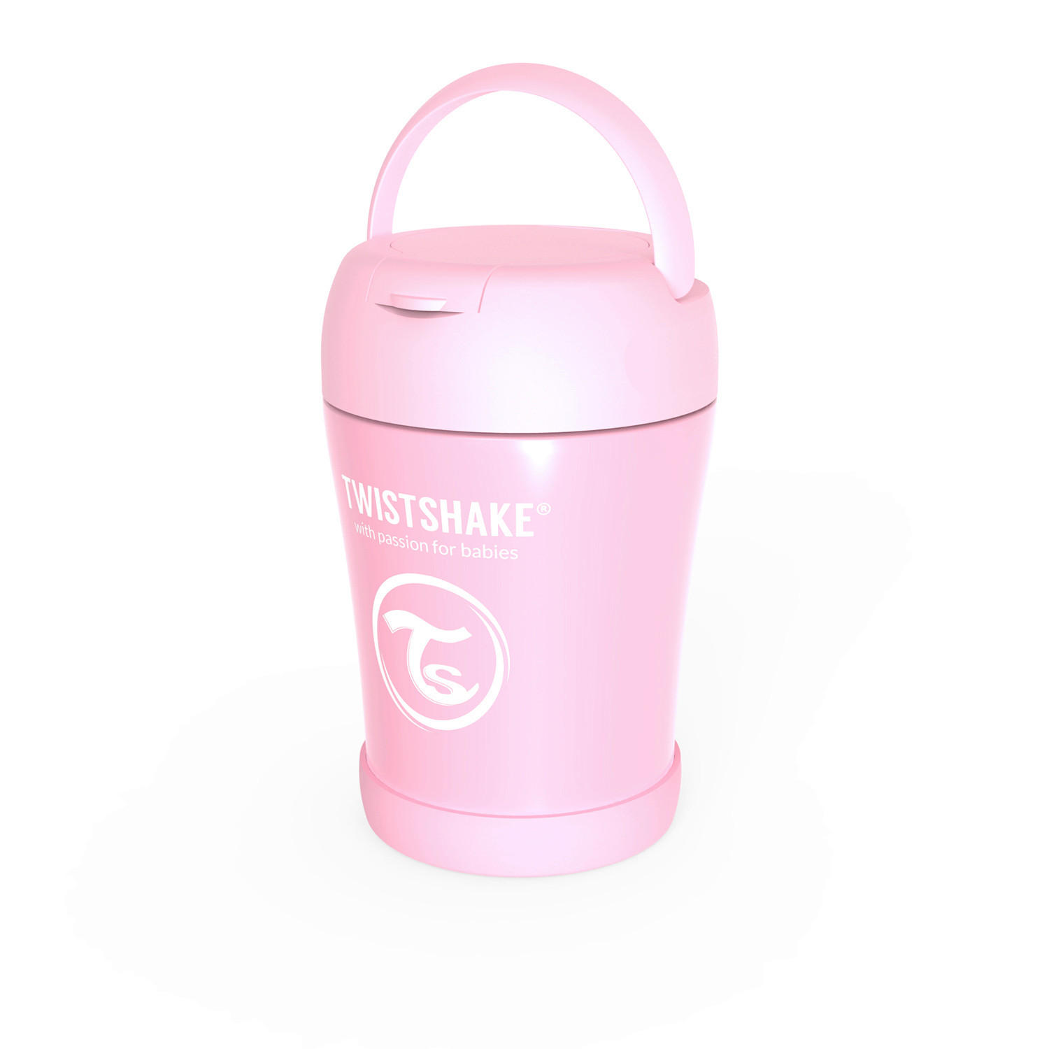 ISOLIERSPEIßEGEFÄß  - Pink, Basics, Metall (10/14,5/10cm) - Twistshake