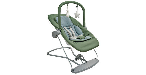 SCHAUKELWIPPE  - Waldgrün/Hellgrau, Basics, Kunststoff/Textil (66/45/48-58cm) - My Baby Lou