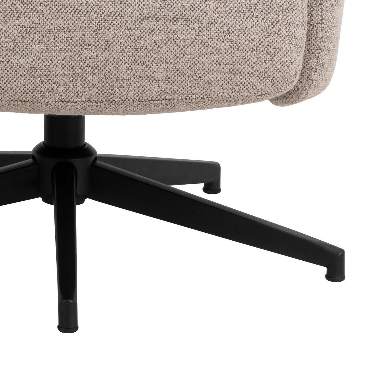 RELAXSESSELSET in Metall, Textil Schwarz, Beige  - Beige/Schwarz, MODERN, Textil/Metall (75/112/83cm) - Livetastic