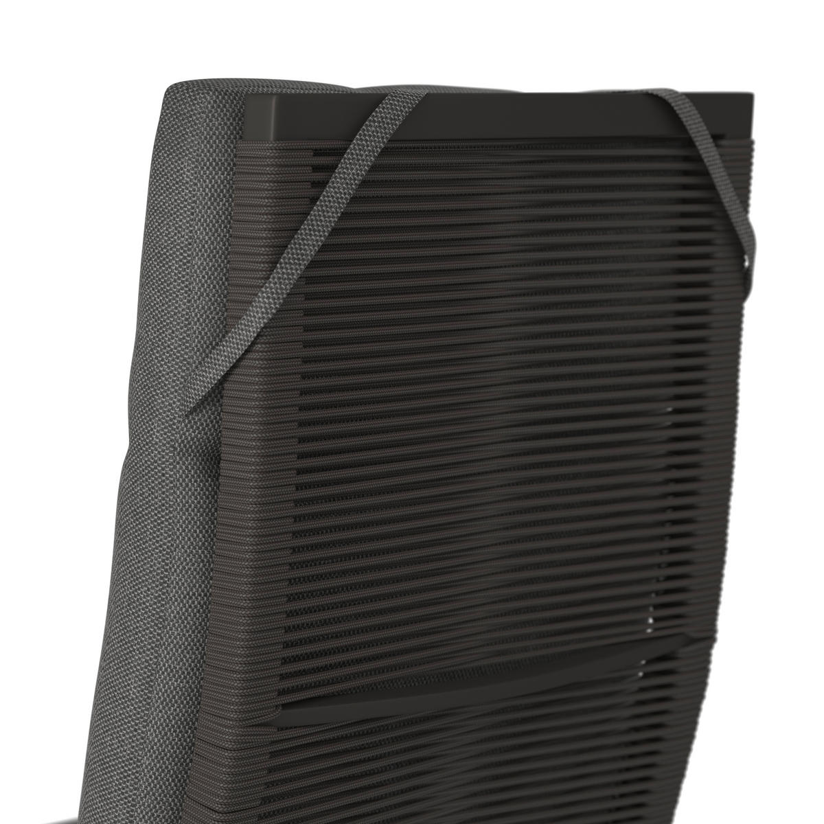 GARTENSESSEL Metall, Textil Anthrazit, Dunkelgrau  - Dunkelgrau/Anthrazit, Modern, Textil/Metall (59/110/67cm) - Amatio