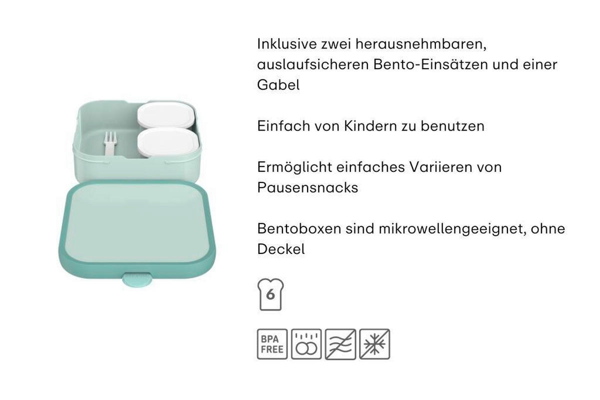 BROTZEITBOX - Blau/Lila, KONVENTIONELL, Kunststoff (18.4/18.2/6.5cm) - Mepal