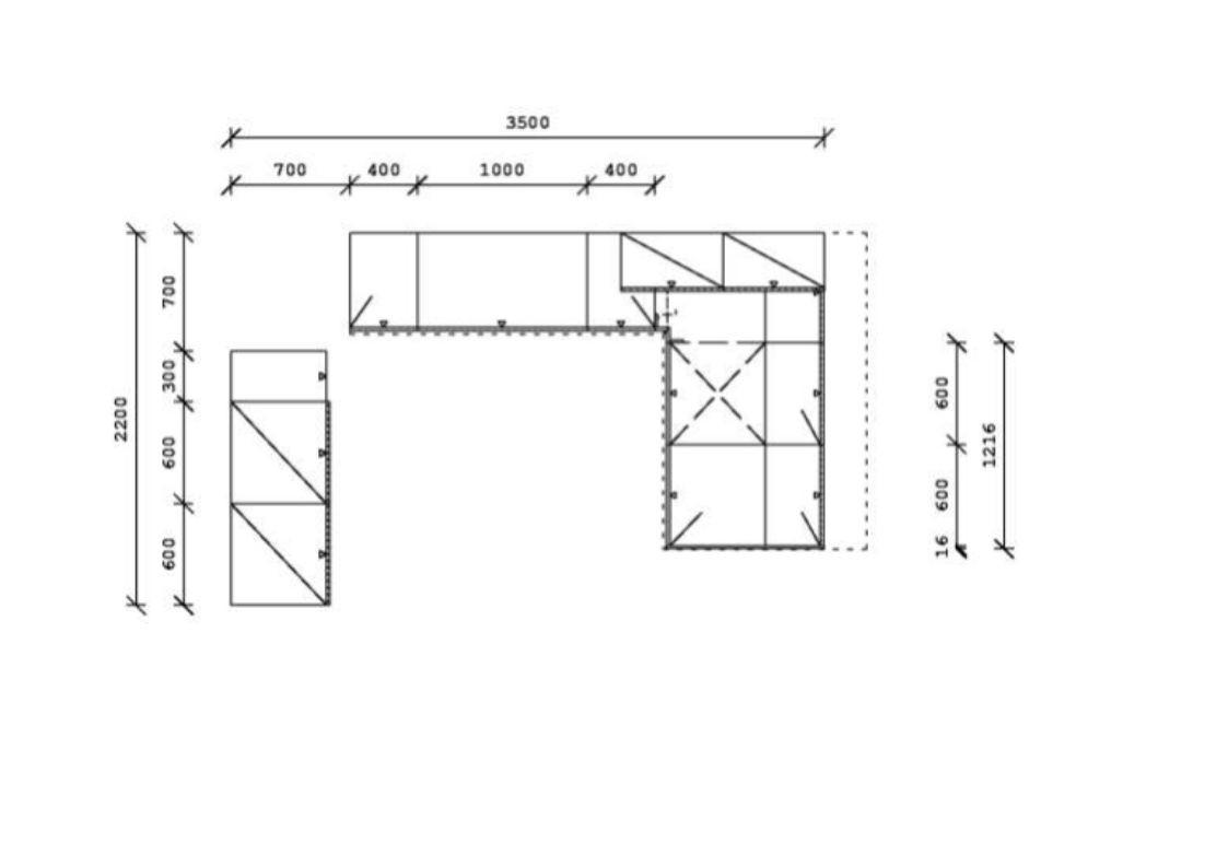 Thumbnail - Xora Eckküche XO 15, Rot, Metall, 1 Schublade(n) Schubladen, U-Form, nur wie online abgebildet bestellbar, 280x192 cm, M...