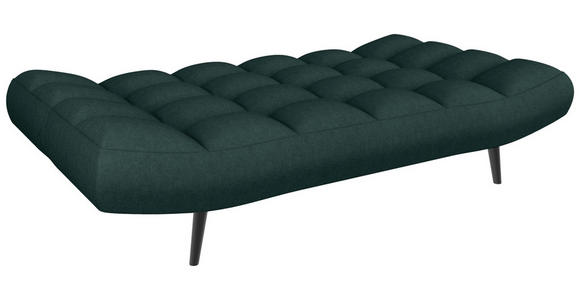 SCHLAFSOFA  in Mikrofaser Dunkelgrün  - Dunkelgrün/Schwarz, KONVENTIONELL, Holz/Textil (197/85/92cm) - Carryhome