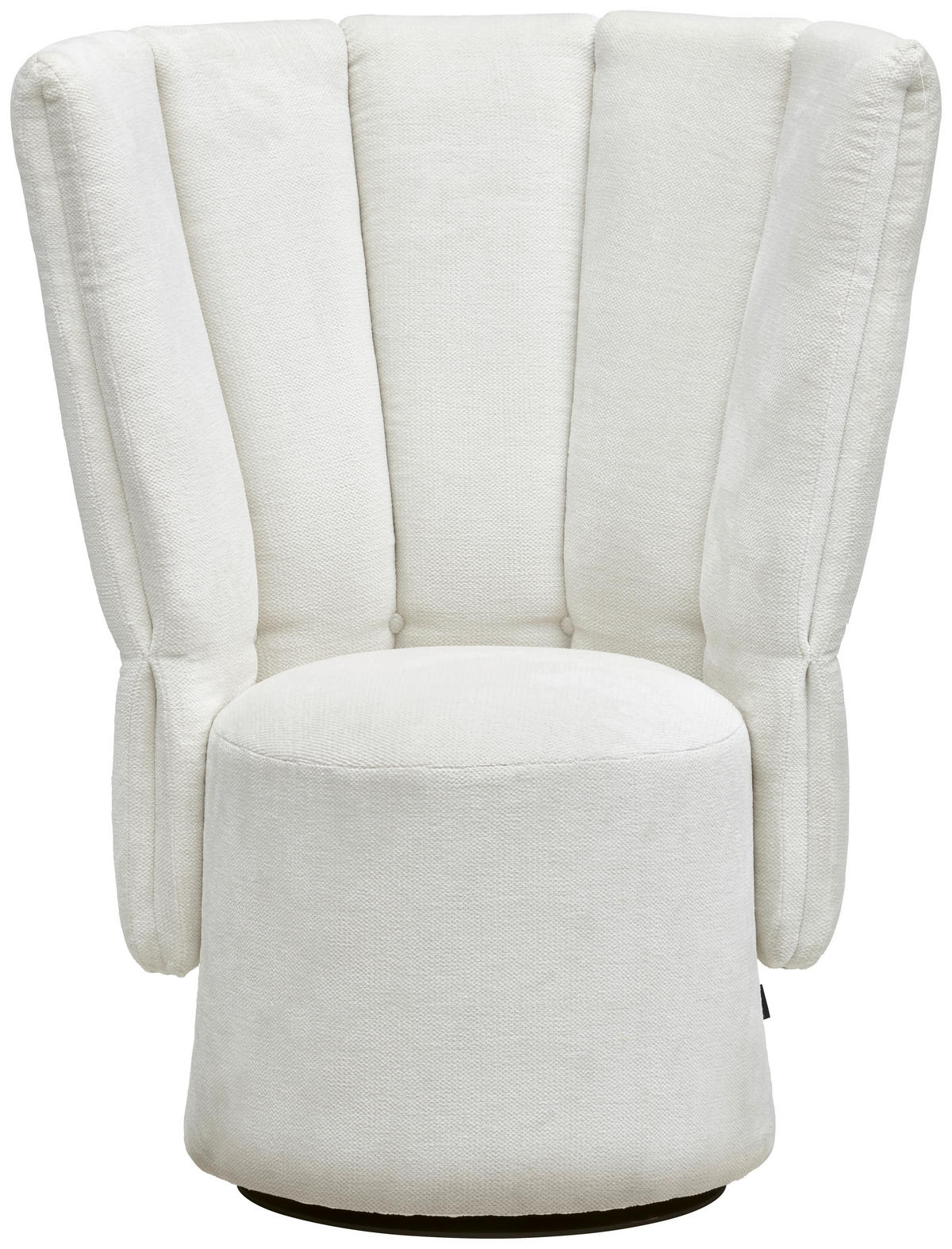 COCKTAILSESSEL in Velours Weiss  - Weiss/Schwarz, Design, Holz/Textil (92/113/70cm) - Emilio Belluti