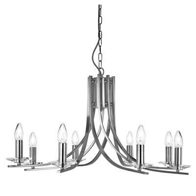 LUSTER  75/145 cm      Ascona  - srebrne boje, Konvencionalno, staklo/metal (75/145cm)