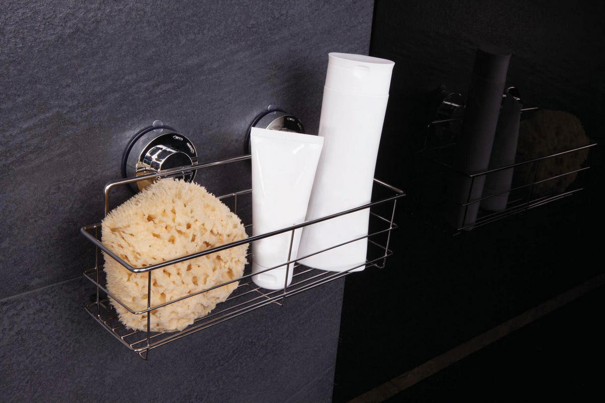 DUSCHABLAGE Metall, Kunststoff  - Chromfarben, Basics, Kunststoff/Metall (30,5/14,6/11,5cm) - Sadena