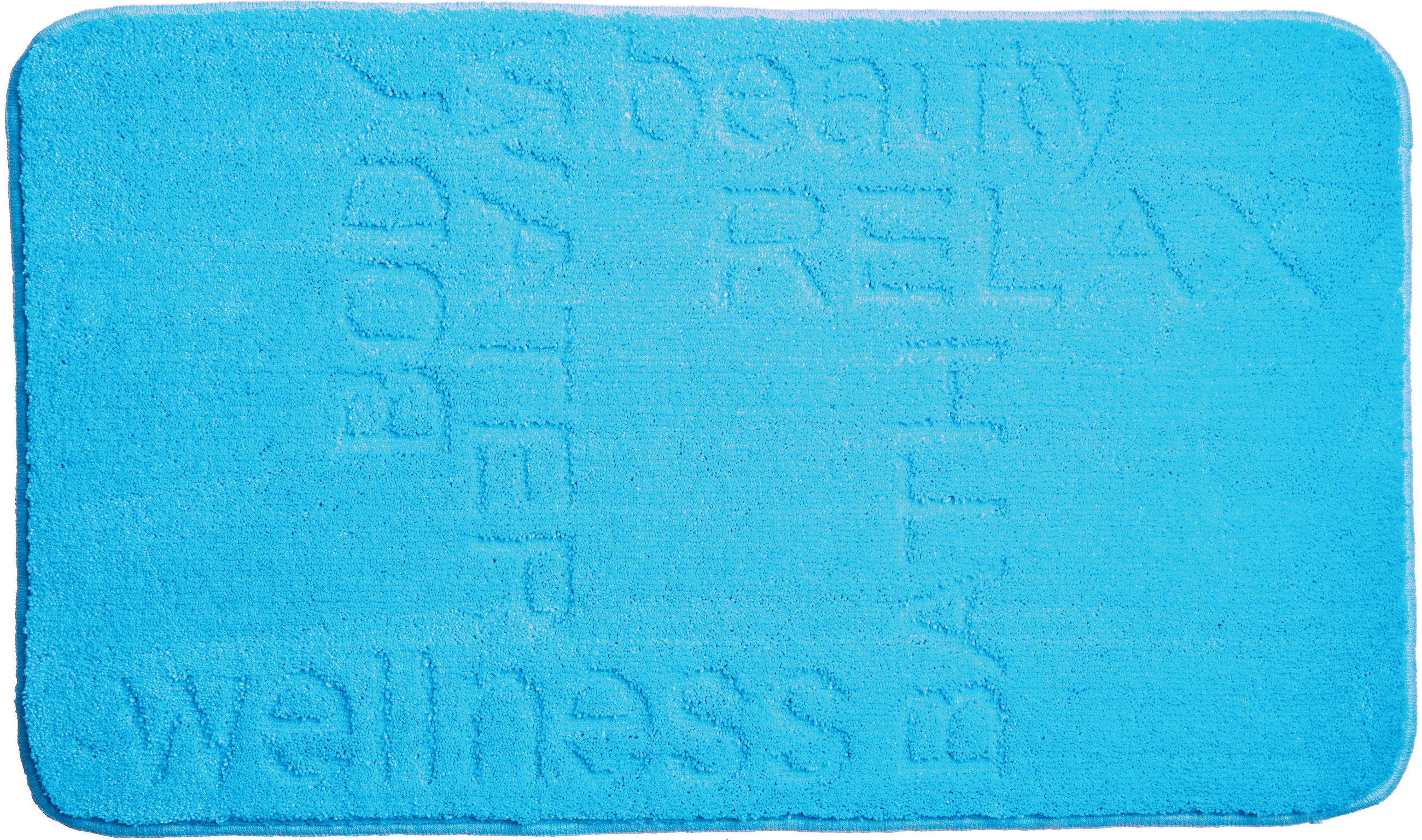 BADEMATTE Blau 65/115 cm  - Blau, Basics, Kunststoff/Textil (65/115cm) - Grund