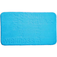 BADEMATTE Blau 65/115 cm  - Blau, Basics, Kunststoff/Textil (65/115cm) - Grund
