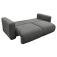 SCHLAFSOFA Flachgewebe Anthrazit  inkl.  - Anthrazit/Schwarz, MODERN, Kunststoff/Textil (248/94/109cm) - Carryhome