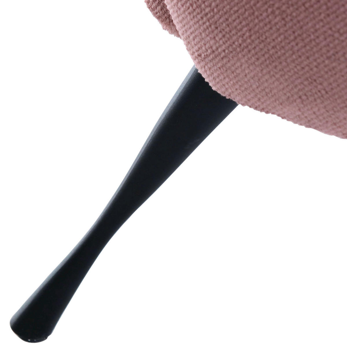 OHRENSESSEL in Plüsch Rosa  - Schwarz/Rosa, Konventionell, Textil/Metall (83/110/92cm) - MID.YOU