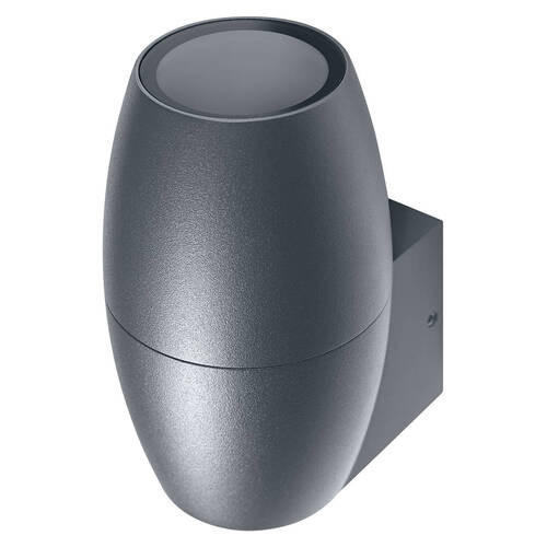 AUßENWANDLEUCHTE Endura Classic Cannon Up 9/7,5/12 cm   - Anthrazit, Basics, Glas/Metall (9/7,5/12cm) - Ledvance