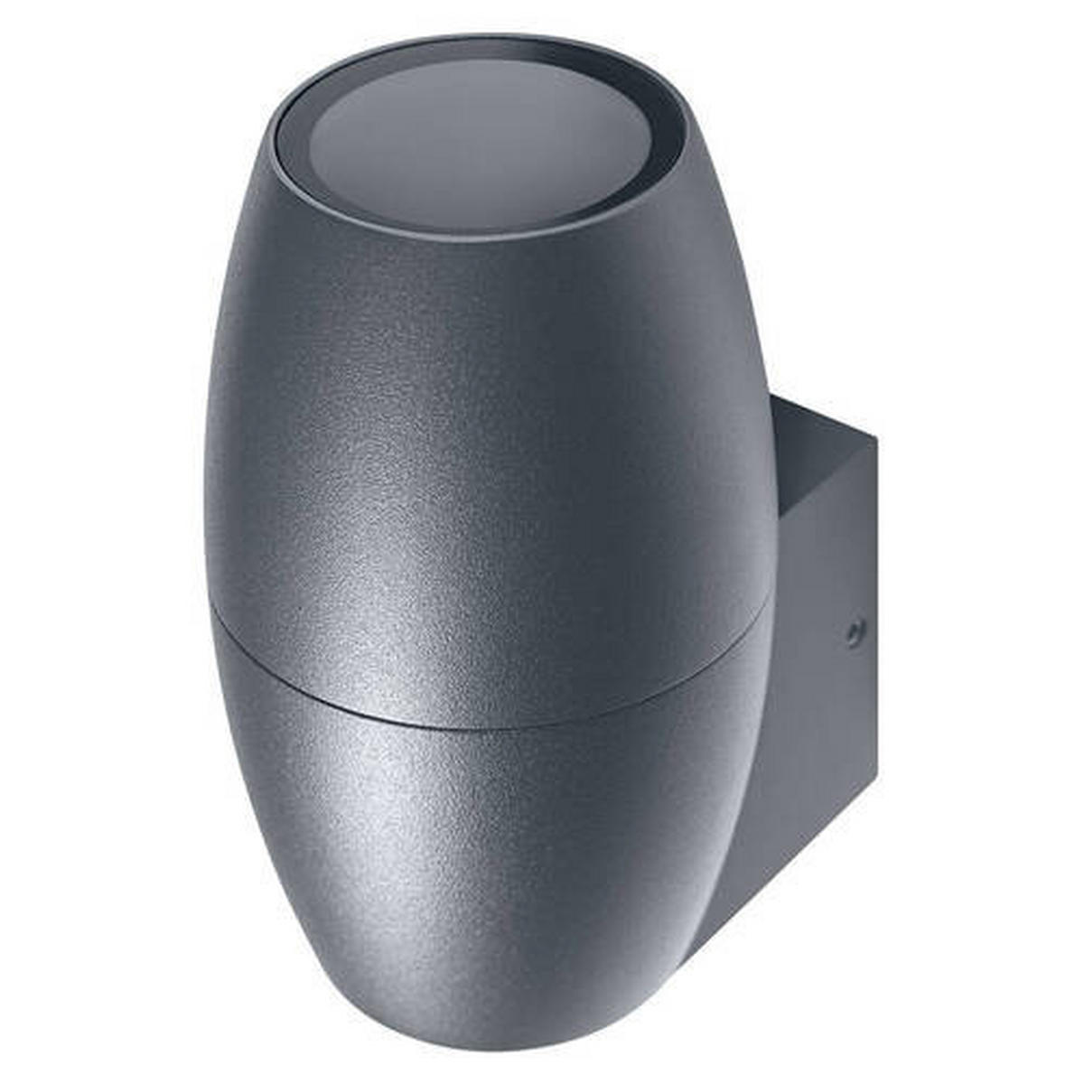 AUßENWANDLEUCHTE Endura Classic Cannon Up 9/7,5/12 cm   - Anthrazit, Basics, Glas/Metall (9/7,5/12cm) - Ledvance