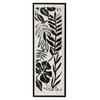 BILD Blätter 30/90 cm  - Schwarz, LIFESTYLE, Holz/Kunststoff (30/90cm) - Monee