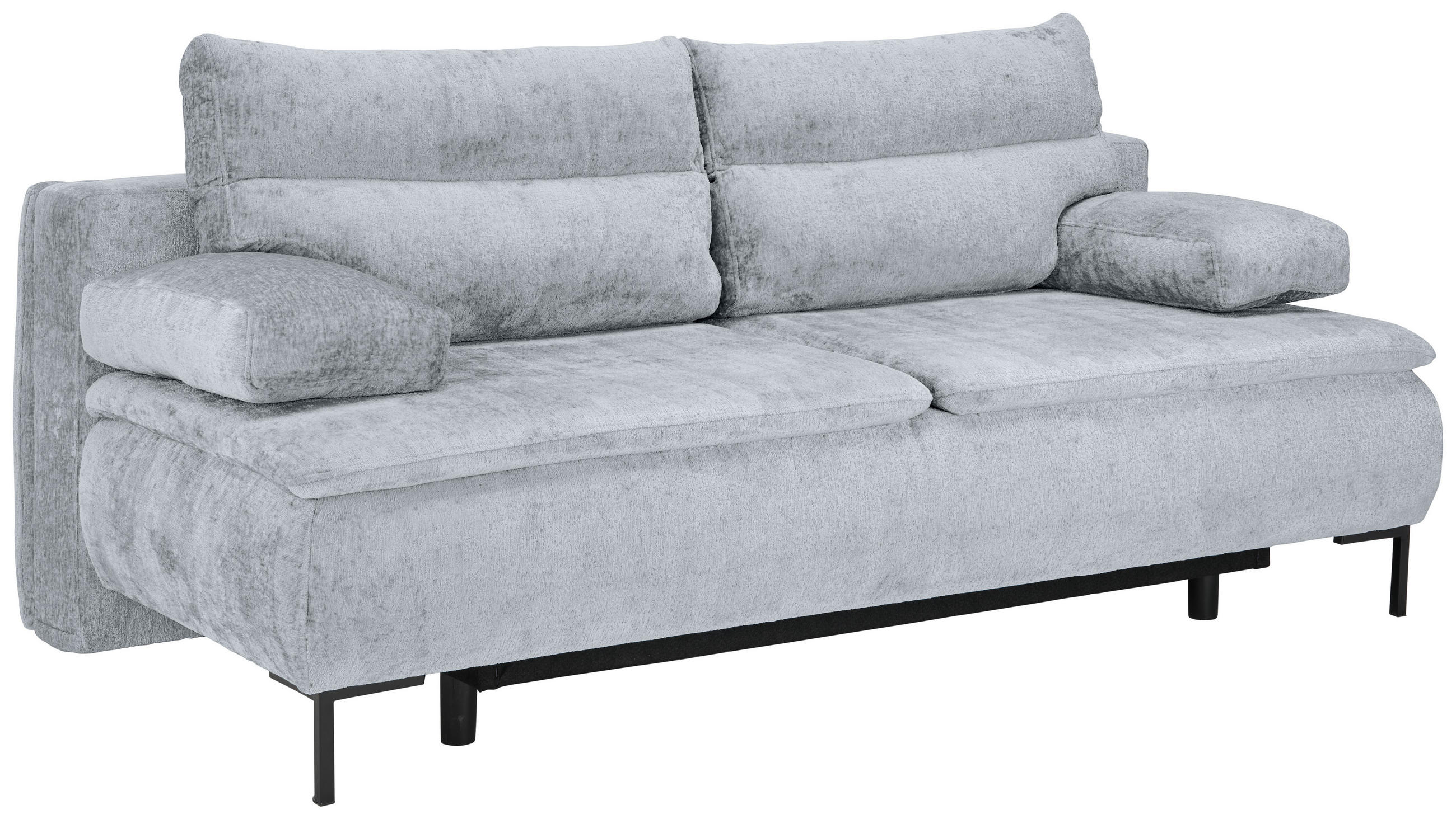 Thumbnail - Novel Boxspringsofa, Hellgrau, Textil, Füllung: Schaumstoff, 202x93x100 cm, Stoffauswahl, Wohnzimmer, Sofas & Couches, S...