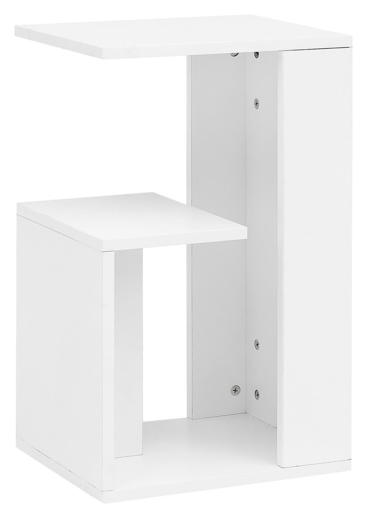 BEISTELLTISCH in Holzwerkstoff 30/35/61 cm  - Weiss, Design, Holzwerkstoff (30/35/61cm) - MID.YOU