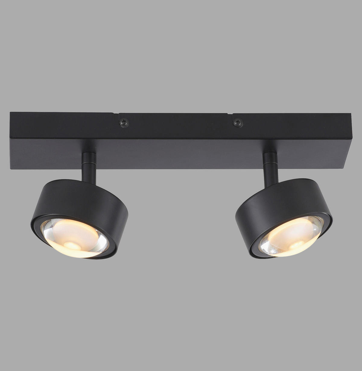 LED-DECKENLEUCHTE 30/12/12,5 cm   - Schwarz, Design, Kunststoff/Metall (30/12/12,5cm) - Schöner Wohnen