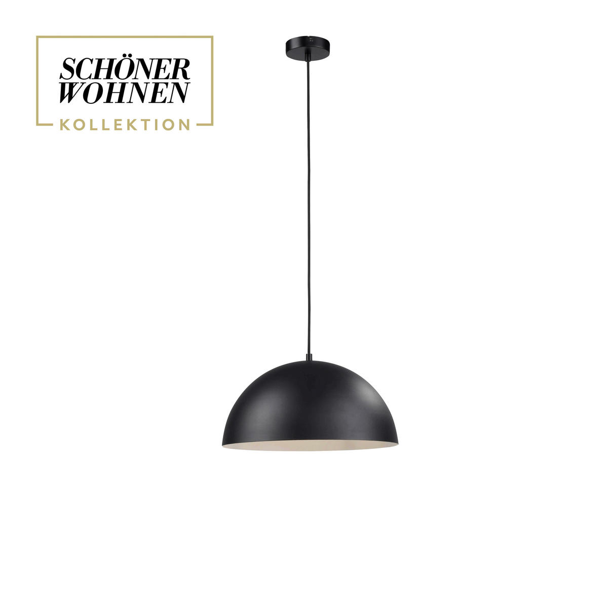 LED-PENDELLEUCHTE SW ALI 38/38/120 cm   - Schwarz, Design, Glas/Kunststoff (38/38/120cm) - Schöner Wohnen