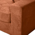 ECKSOFA Rostfarben Cord Zierkissen, Rückenkissen, Rücken echt  - Rostfarben/Schwarz, MODERN, Kunststoff/Textil (228/307cm) - Carryhome
