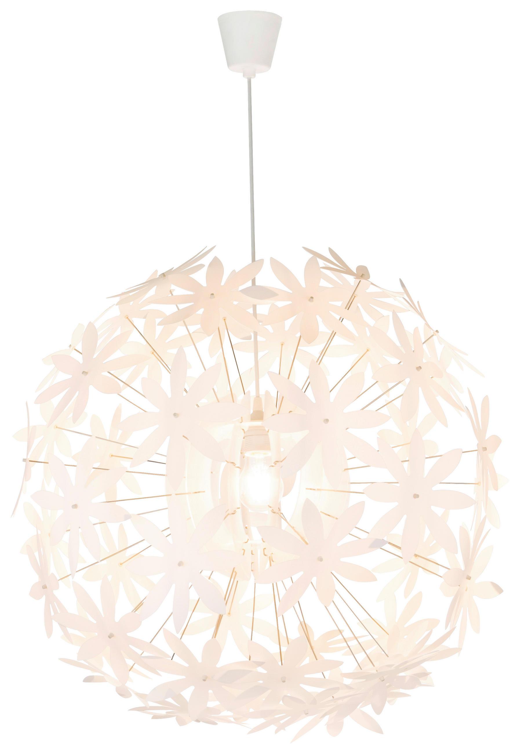 HÄNGELEUCHTE 60/150 cm   - Weiß, Basics, Kunststoff (60/150cm) - Globo