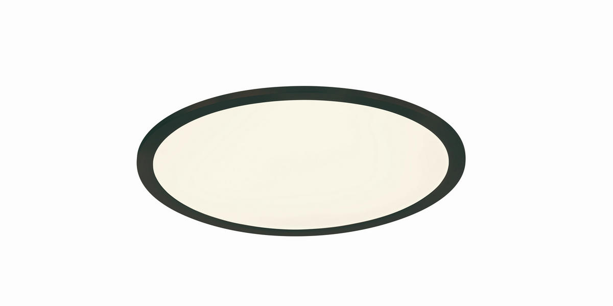 LED-DECKENLEUCHTE 45/4,2 cm   - Schwarz/Weiß, Design, Kunststoff/Metall (45/4,2cm) - Trio Leuchten