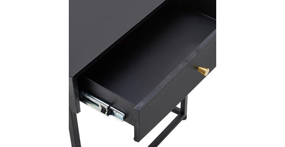 BEISTELLTISCH 43/41/50 cm Schwarz rechteckig - Goldfarben/Schwarz, Trend, Metall (43/41/50cm) - Carryhome